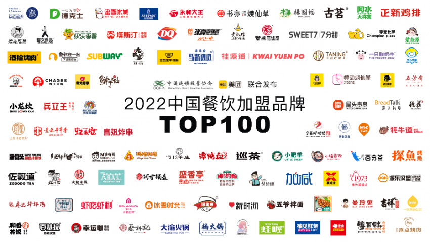 哪些品牌值得加盟？2022中国餐饮加盟品牌TOP100出炉！
