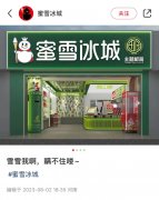 雪王“入编”变绿，与中国邮政推出主题店将于