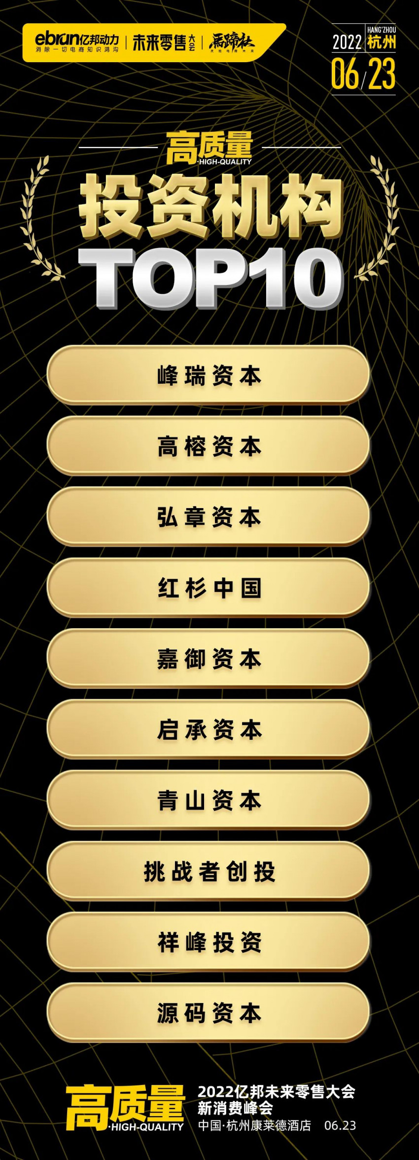 2022亿邦未来零售大会上,他们斩获“高质量”新消费大奖