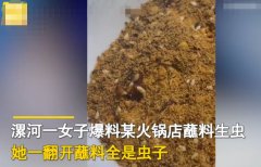 女子在火锅蘸料中吃出活虫索赔3000元！老板：疑