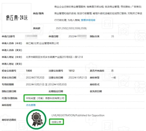 餐饮巨头“俏江南”与中知尚壹达成商标合作