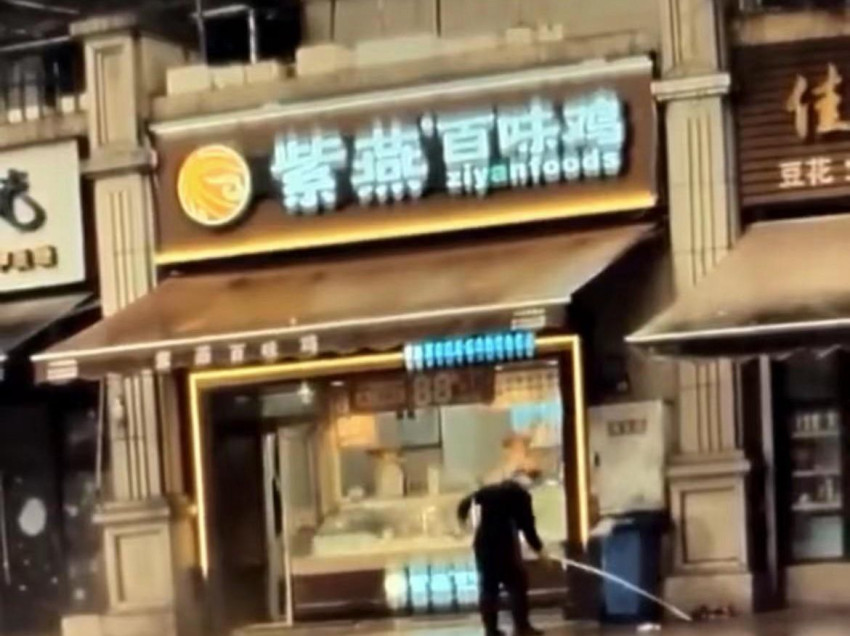 网传“紫燕百味鸡店员虐猫”，品牌方：野猫进店捣乱，店员驱赶时冲动了