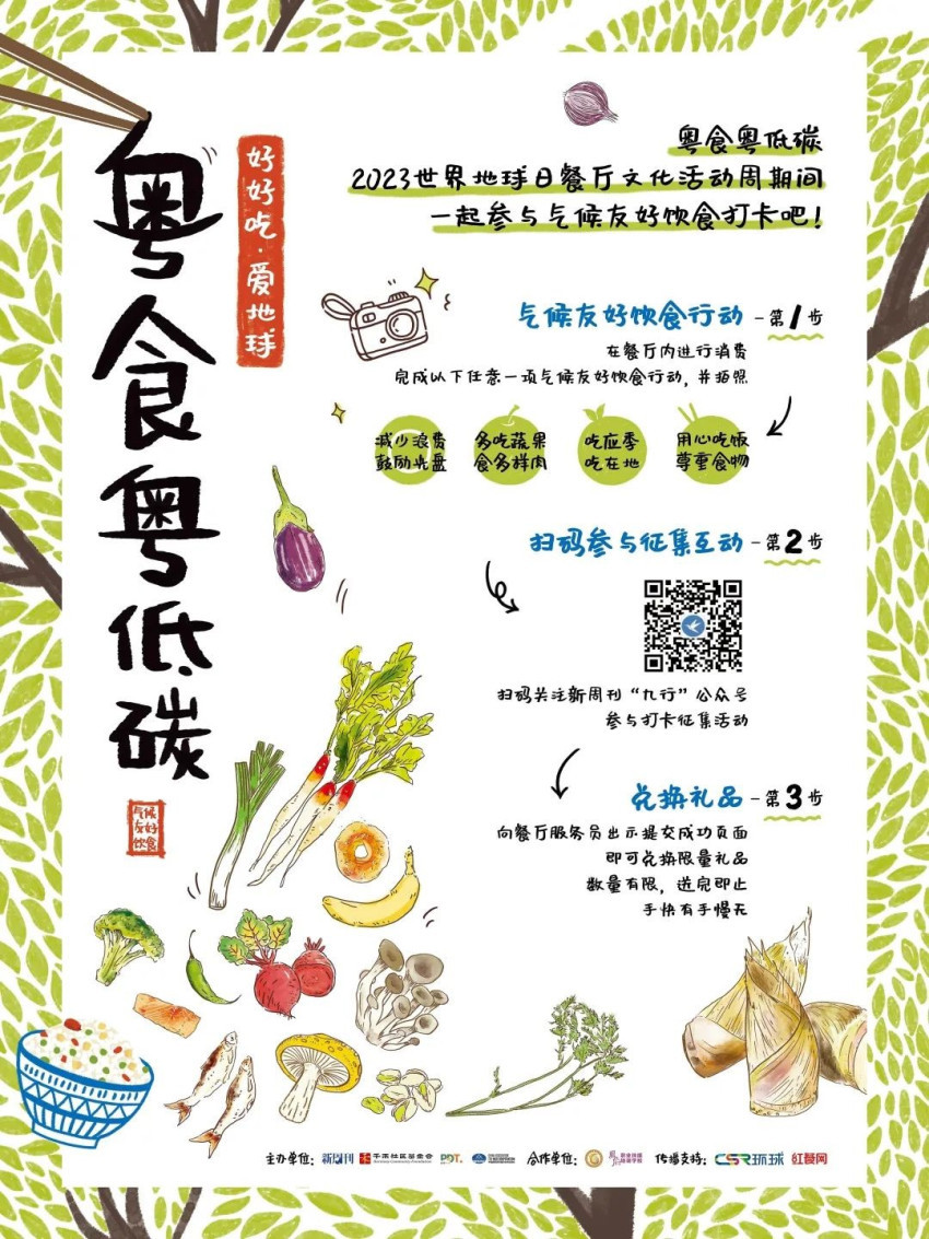 吃货福利!打卡有礼,跟着美食地图一起尝尝气候友好的美味