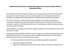 退出金拱门？凯雷集团在麦当劳中国业务的全部