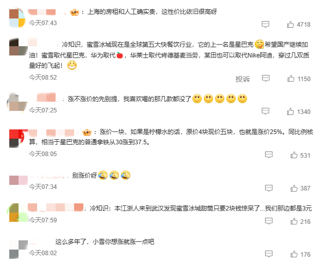 涨价1元！蜜雪冰城最新回应：上海部分地区试行，尚未全国推行