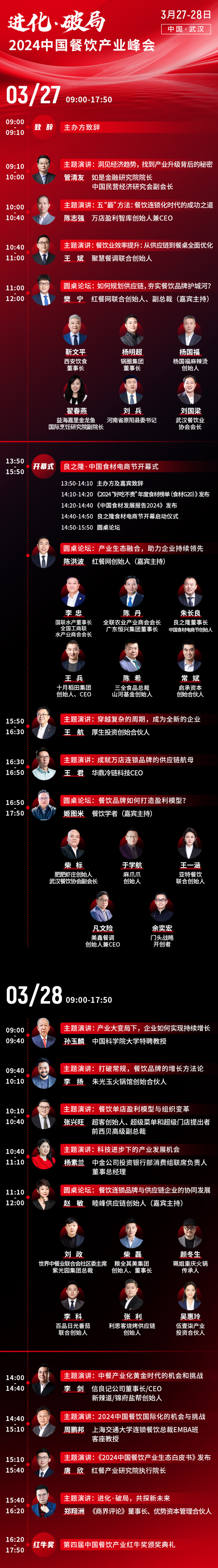 红餐网创始人陈洪波确认参会|2024中国餐饮产业峰会